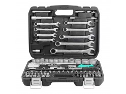 Набор головок бит и ключей 82 пр. Spec (1/4", 1/2", 6 граней)